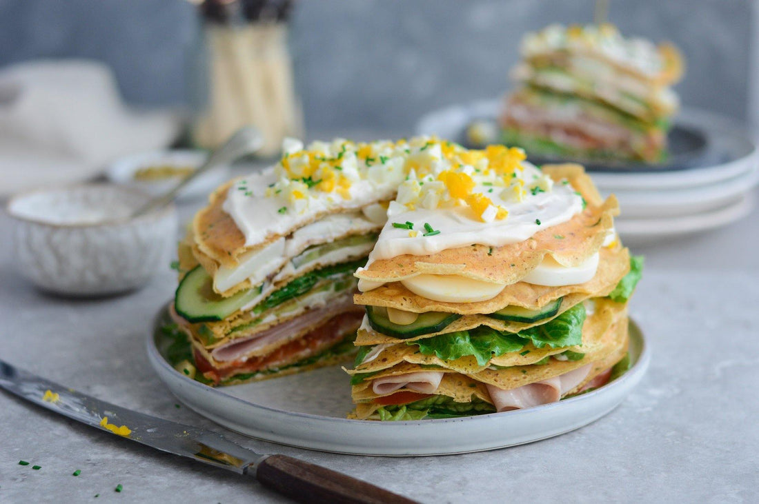Savoury Crepe Cake
