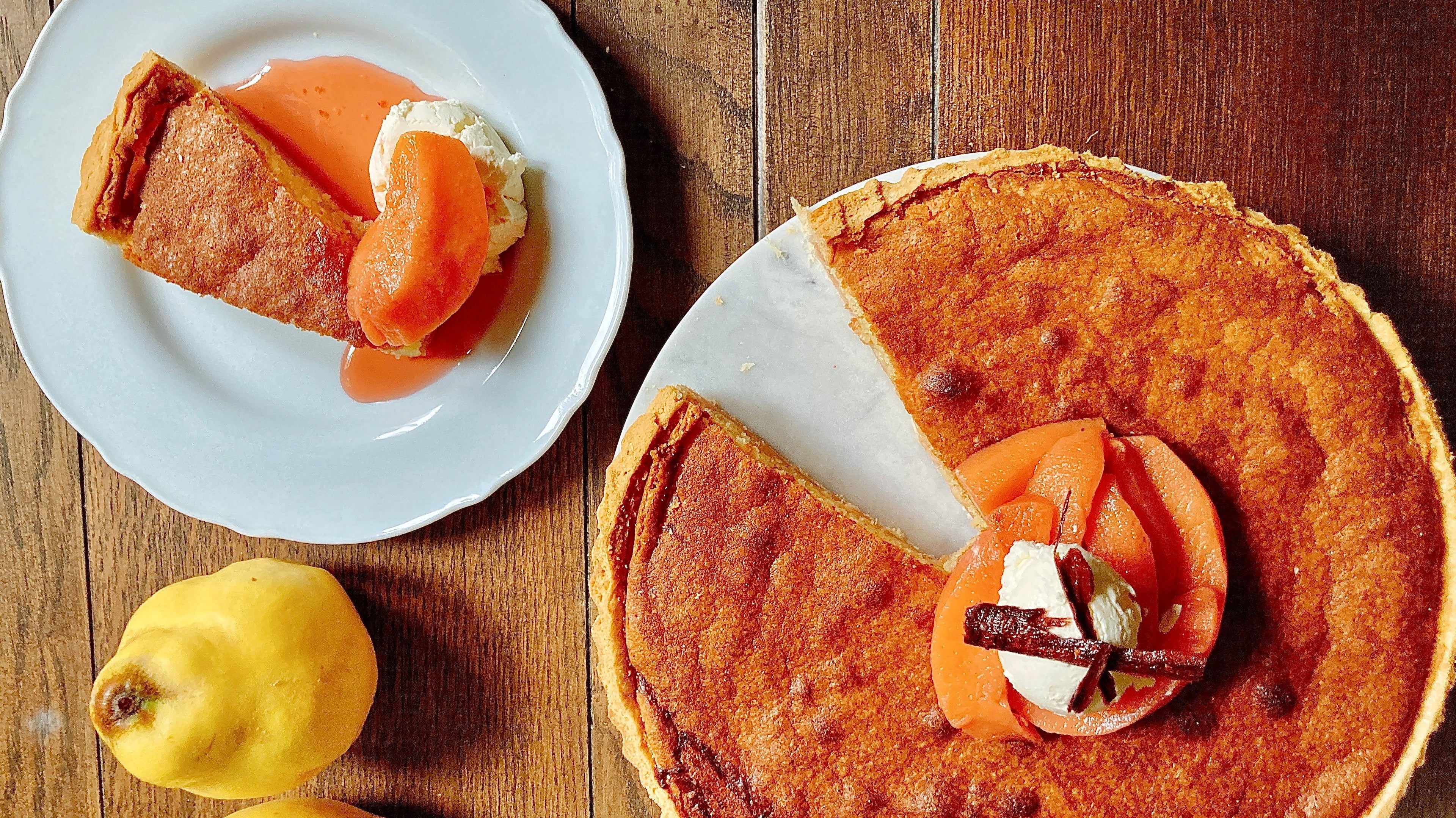 Quince Frangipane Tart