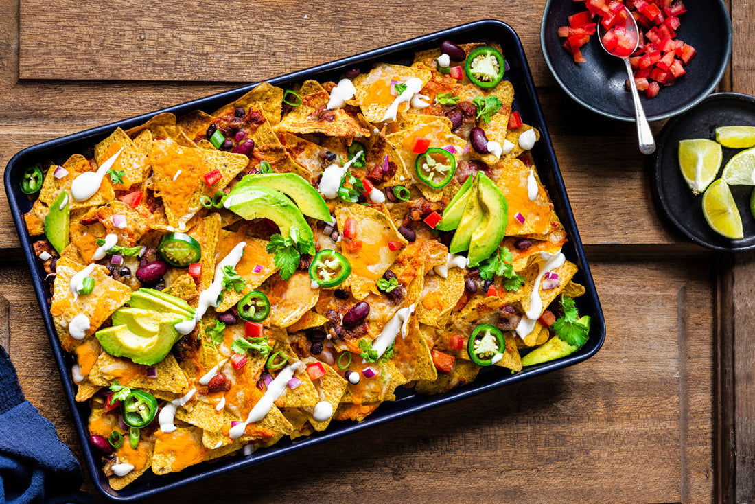 Vegetarian Loaded Nachos