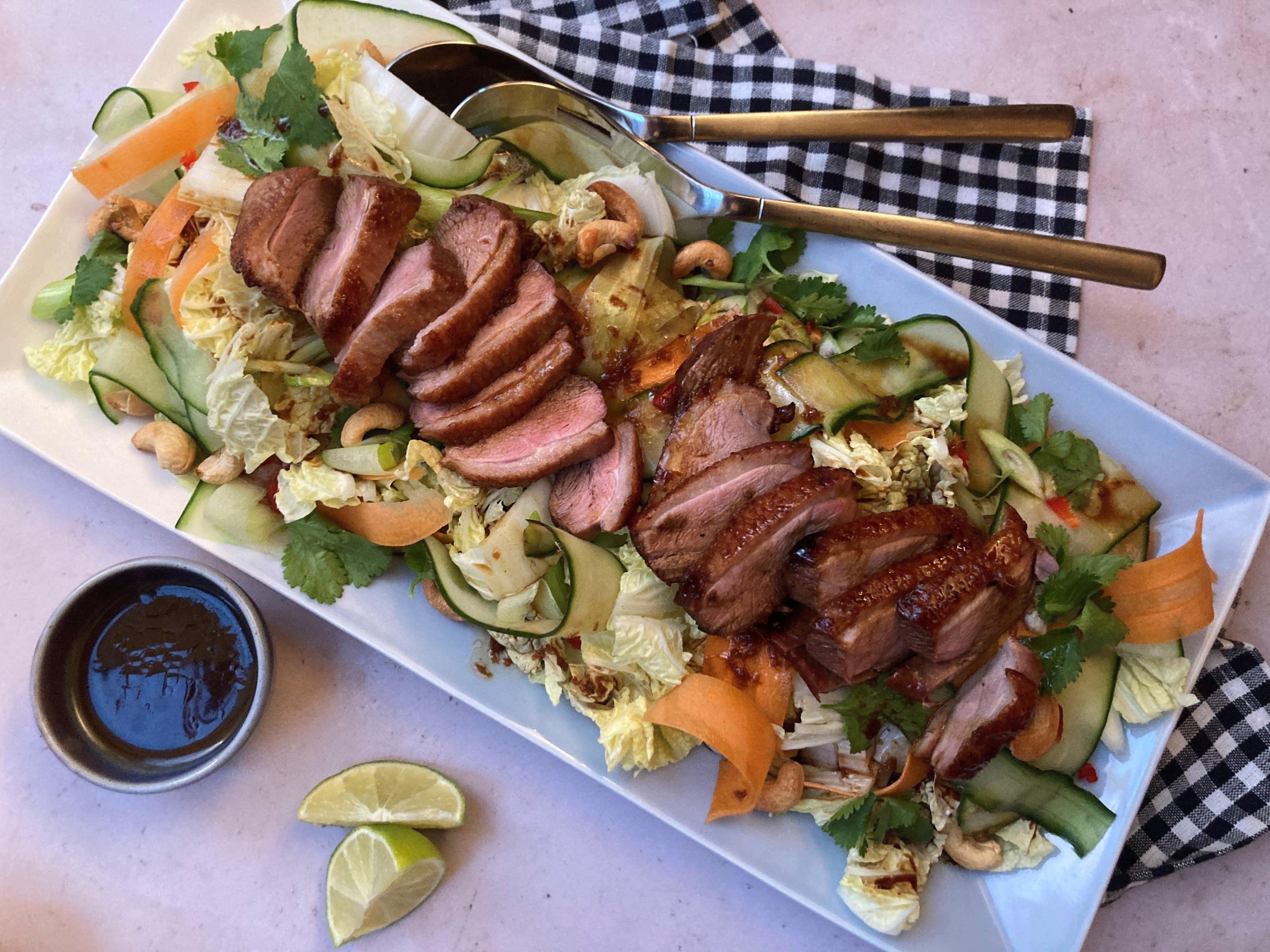 Warm Duck Salad with Soy & Ginger