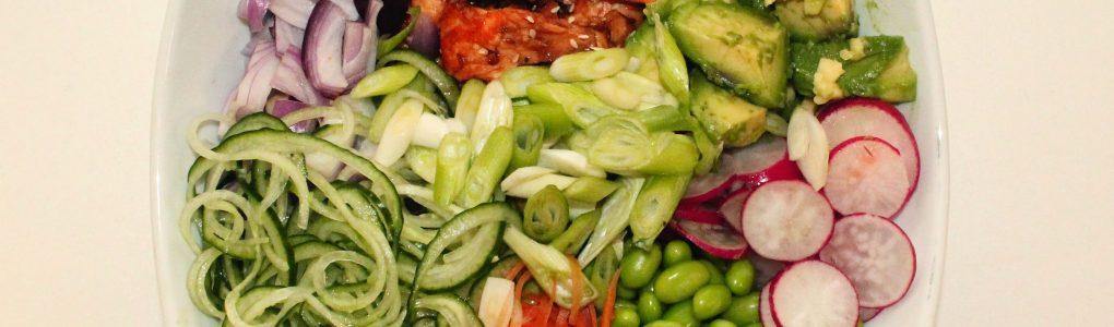 Honey & Sesame Salmon Poke Bowl