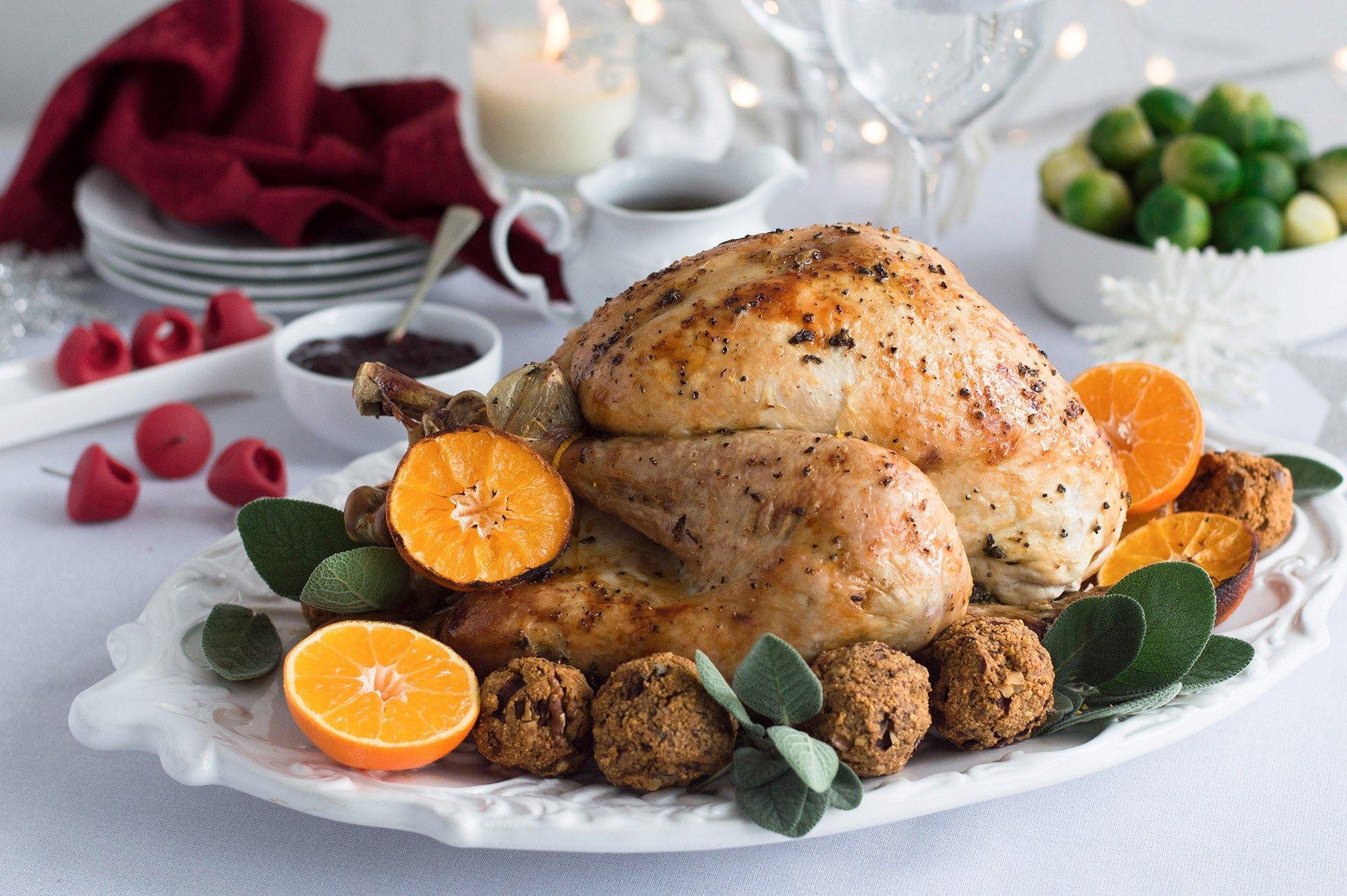 Sage & Clementines Roast Turkey with Sage & Onions Stuffing