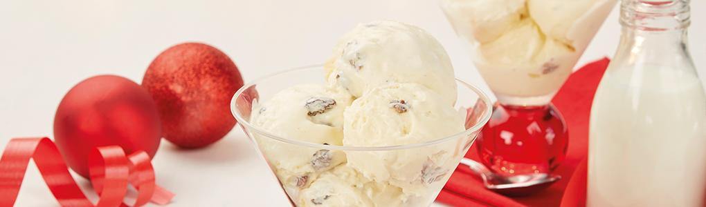 White Chocolate Christmas Pudding Ice Cream