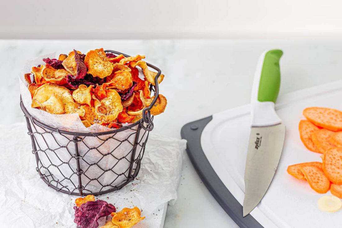 Easy Vegan Gluten Free Root Vegetable Chips