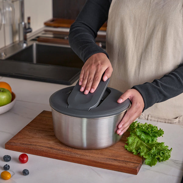 Swift Dry Salad Spinner Stainless Steel