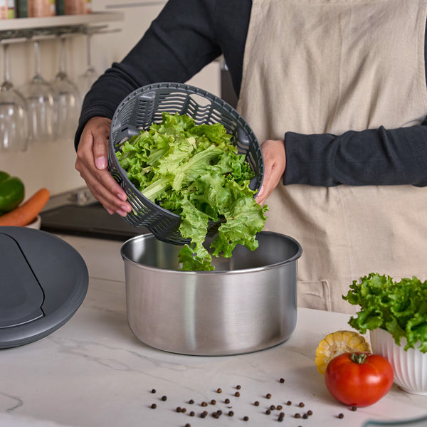 Swift Dry Salad Spinner Stainless Steel
