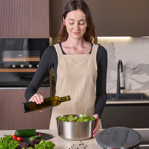 Swift Dry Salad Spinner Stainless Steel