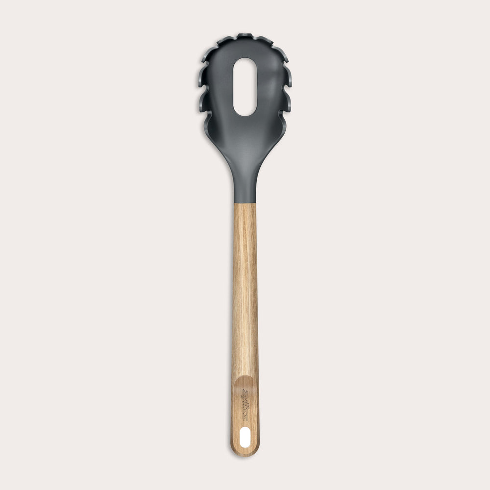 Oak Wood Spaghetti Server