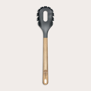 Oak Wood Spaghetti Server