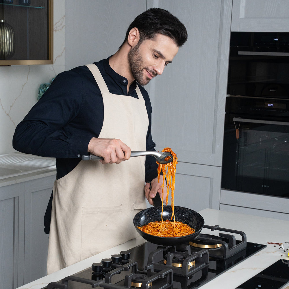 Oak Wood Spaghetti Server