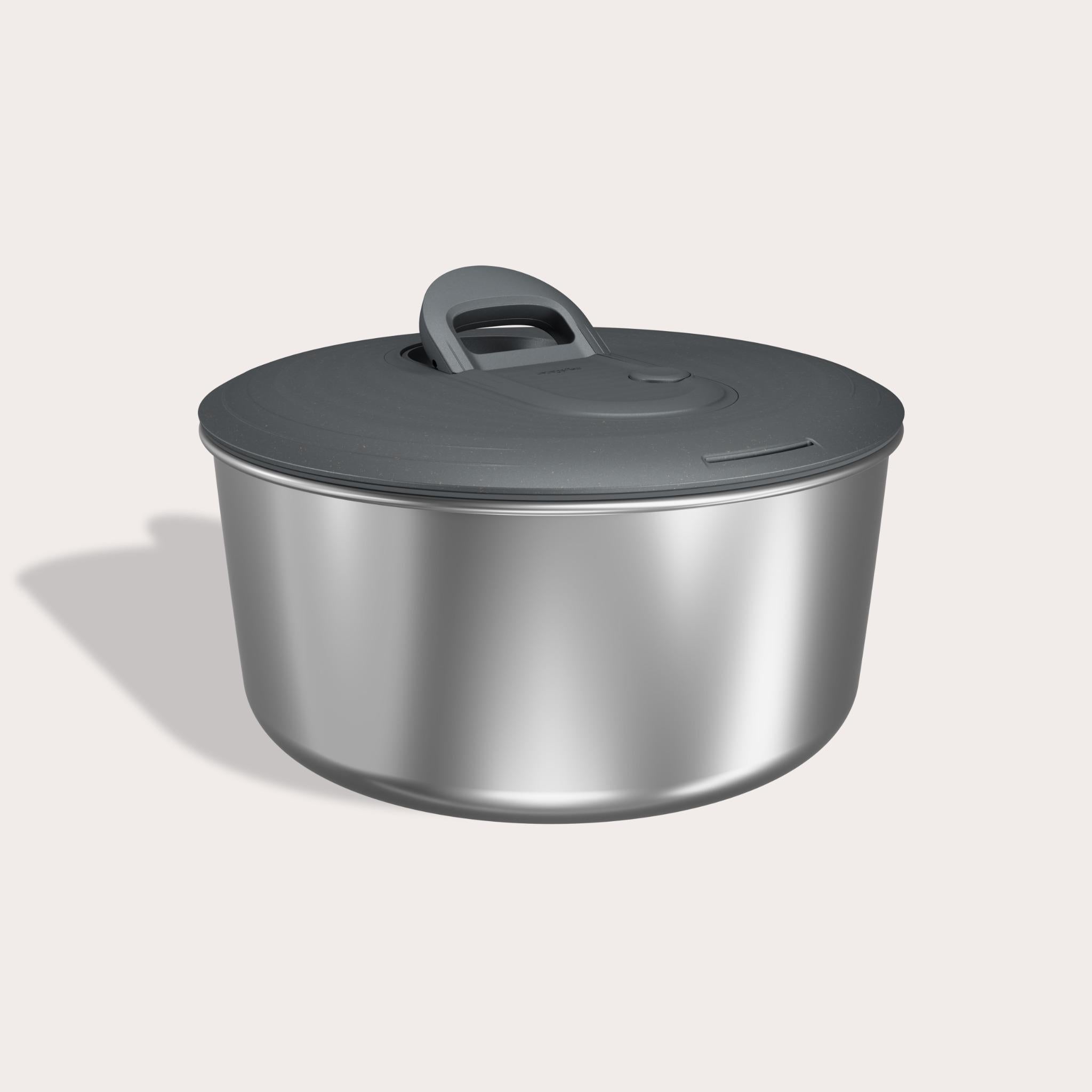 Easy Spin Salad Spinner Stainless Steel - Zyliss UK