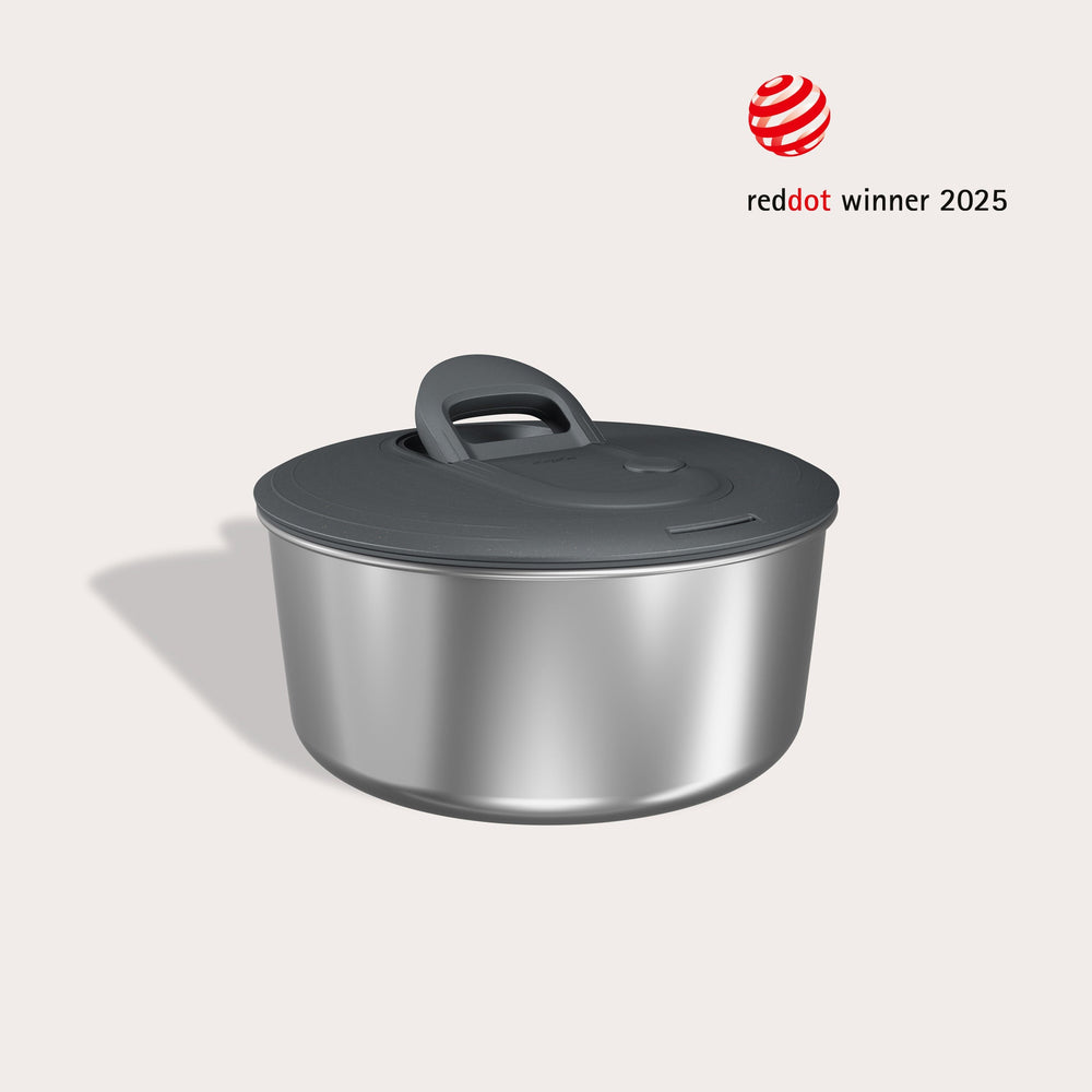Easy Spin Salad Spinner Stainless Steel