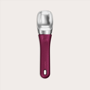 #berry The Zyliss Ice Cream Scoop features a wide, flat stainless steel scoop and an eco-friendly handle, displayed against a plain light background.