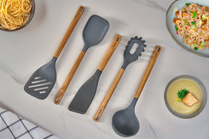 Oak Wood Utensil Set