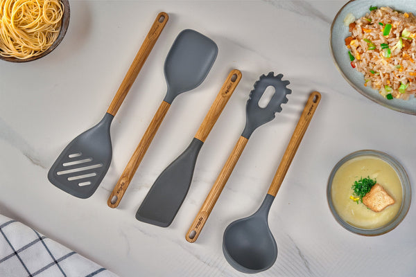 Oak Wood Utensil Set